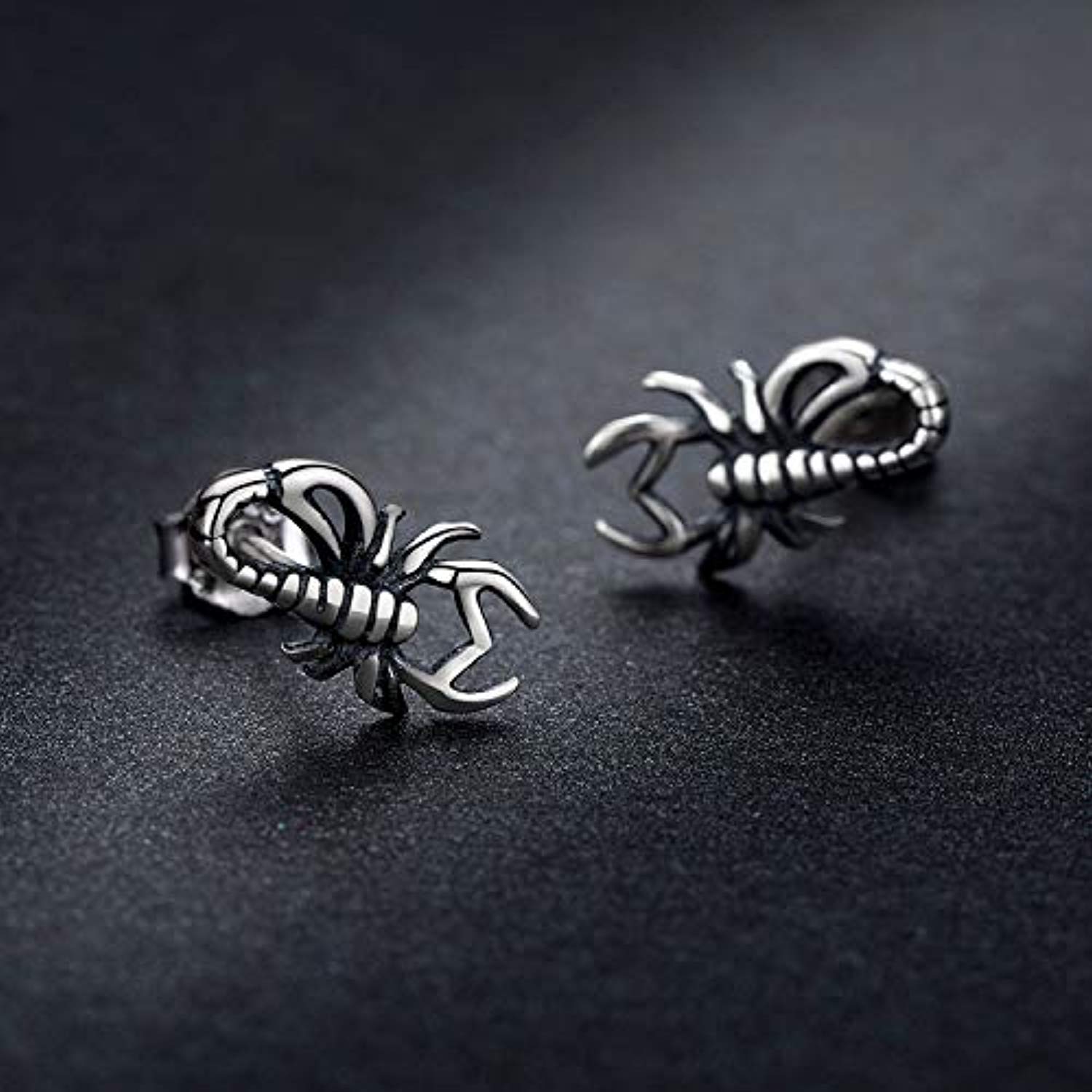 Amazon.com: Scorpion Punk 925 Sterling Silver Earrings for Women Girls Men  Stud CZ Cool Teens Small Scorpio Personalized Cute Dainty Friendship Gifts  18K Gold Finish Cartilage Hypoallergenic Gothic Animal Jewelry: Clothing,  Shoes